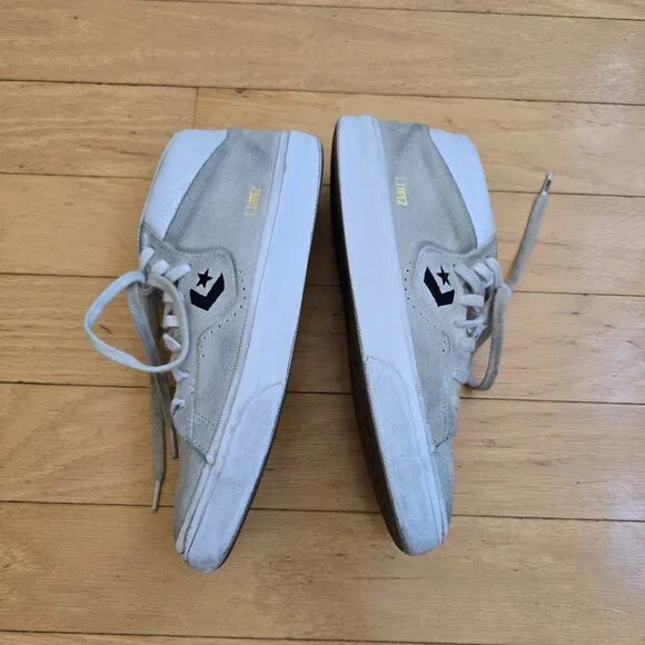 Converse | Louie Lopez Pro Mid white suede skater sneakers | MENS 7.5 - Picture 7 of 8